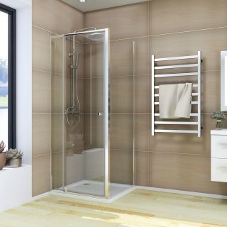 Душевой уголок Veconi Rovigo RV-026, 800х1000х1950, хром, стекло прозрачное